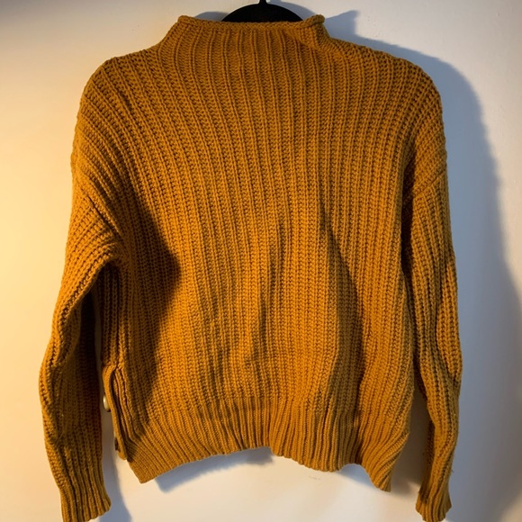 Mockneck Side-Button Pullover Sweater - Picture 8 of 8